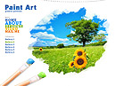 Paint Art - Video Gallery Admin flash templates