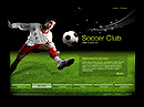Soccer club - Video Admin flash templates